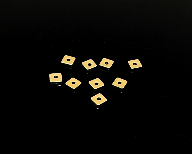Разделитель для бусин 10 штук цвет золото размер 6мм Золотой
